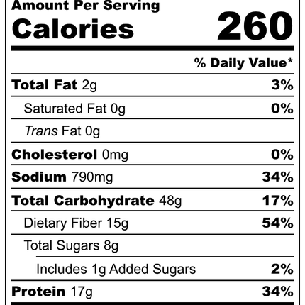 Instant Chili, Soy Free