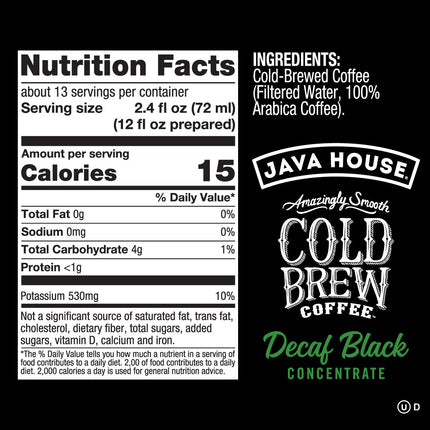 Decaf Cold Brew 4:1 Concentrate