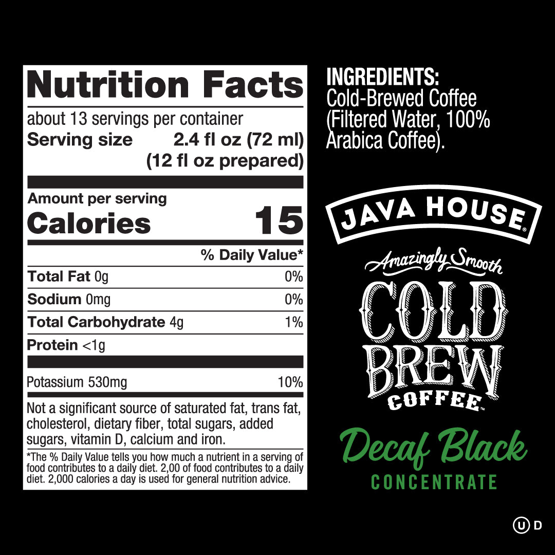 Decaf Cold Brew 4:1 Concentrate