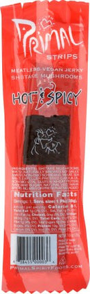 Jerky, Shiitake Hot & Spicy, Vegan, Primal Strips