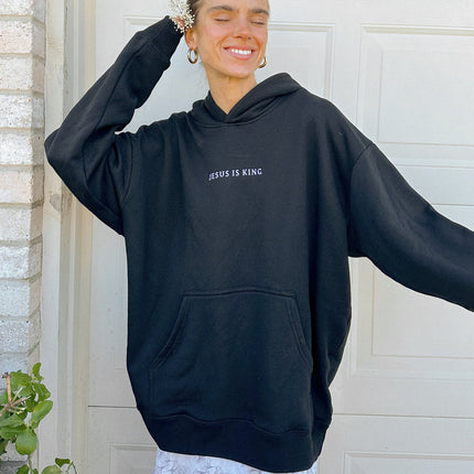 Jesus Is King Black Unisex Hoodie