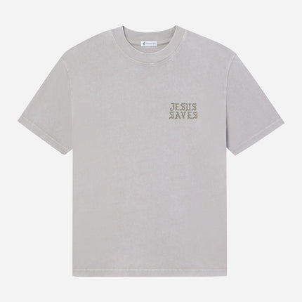 Jesus Saves Taupe Unisex Tee