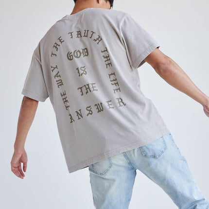 Jesus Saves Taupe Unisex Tee