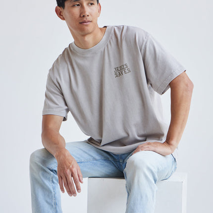 Jesus Saves Taupe Unisex Tee