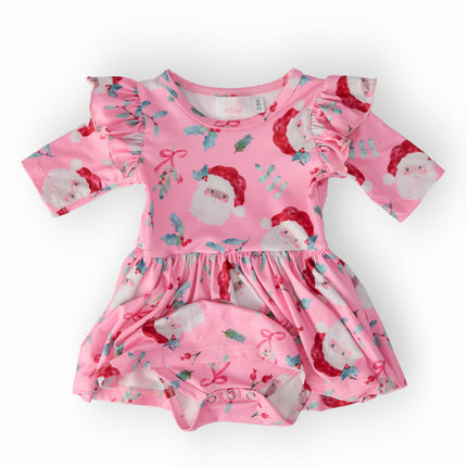 Jolly Old Saint Nick Twirl Flutter Bodysuit