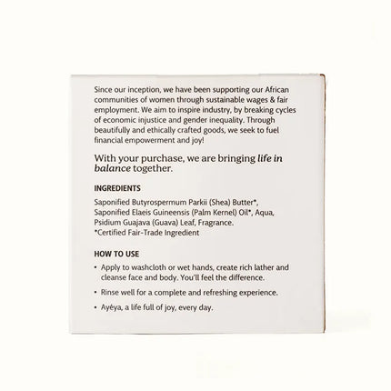 Traditional African Black Soap Bar<br>Joy