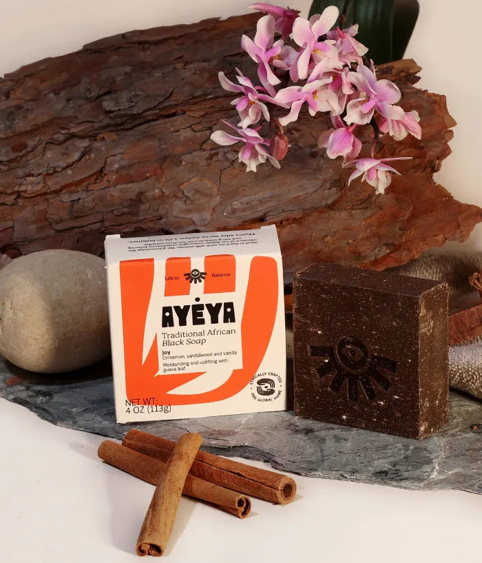 Traditional African Black Soap Bar<br>Joy