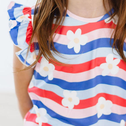 July Vibes S/S Ruffle Tee