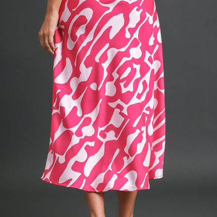 Black & White Mixed Media Skirt
