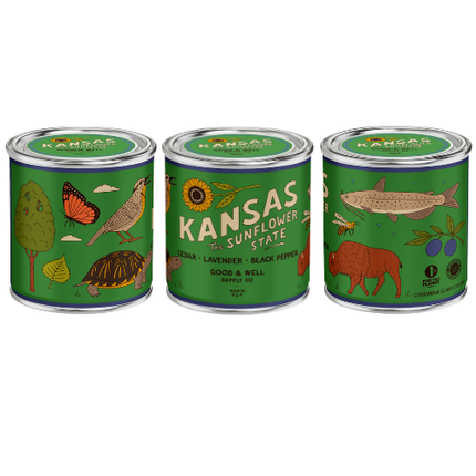 Kansas State Candle