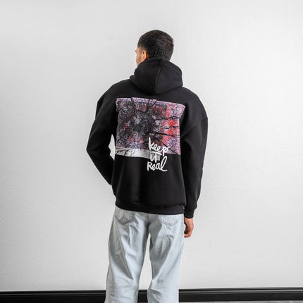 Keep It Real Embroidered Oversized Sweatshirt - Soft Brushed 3-Ply Fabric