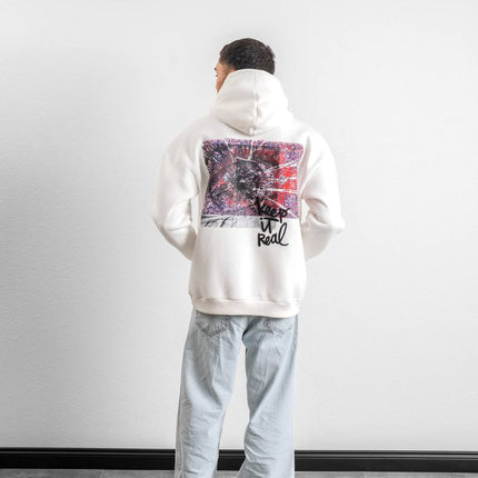 Keep It Real Embroidered Oversized Sweatshirt - Soft Brushed 3-Ply Fabric
