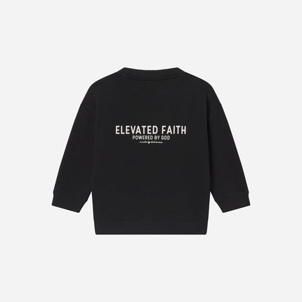 Kingdom Club Black Kids Crewneck
