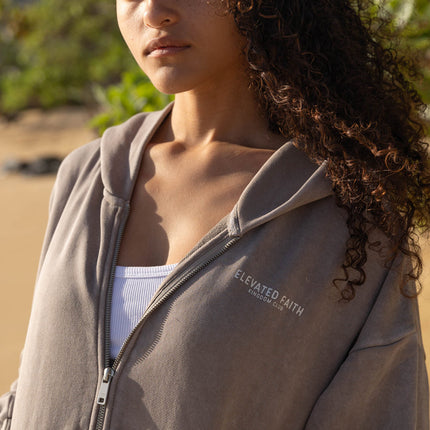 Kingdom Club Brown Full-Zip Hoodie