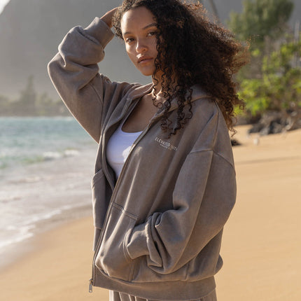 Kingdom Club Brown Full-Zip Hoodie