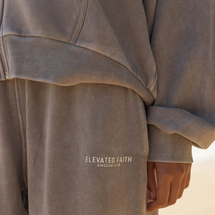 Kingdom Club Brown Wide Leg Sweatpant