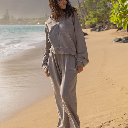 Kingdom Club Brown Wide Leg Sweatpant