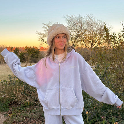 Kingdom Club Lavender Full-Zip Hoodie