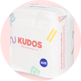 Diaper Box | 100% Cotton-Lined TCF Diapers Size 1-6 | Kudos