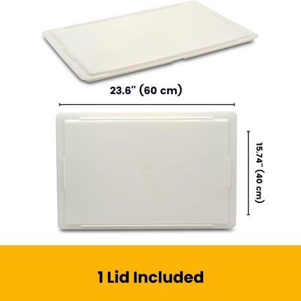 L'Oro Del Sud, 5 Dough Proofing Box Trays with 1 Lid, White, 6 Pack