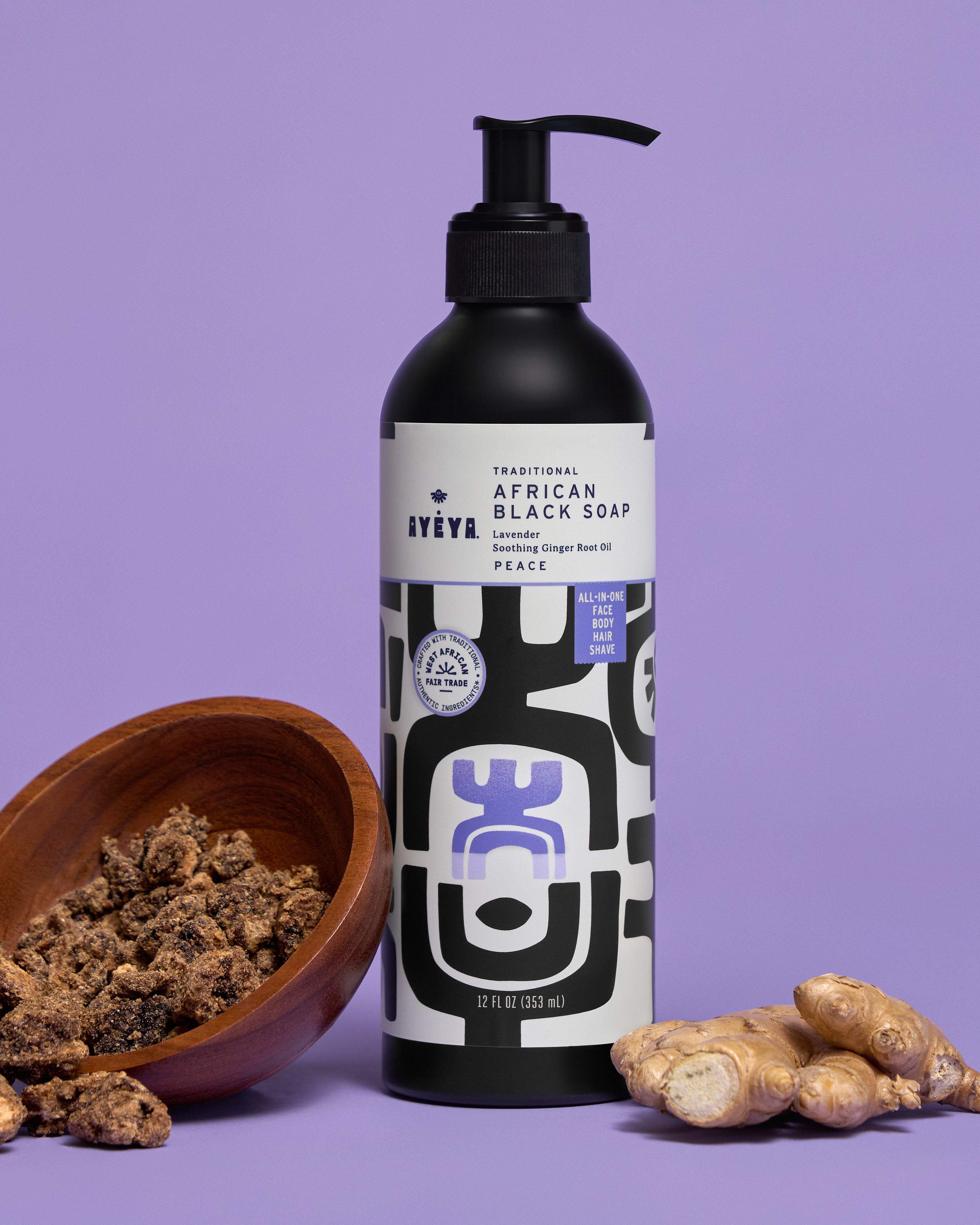 Traditional African Black Liquid Soap <br> Peace