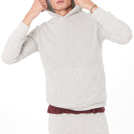 MEN'S LIGHT HEATHER GREY PULLOVER HOODIE
