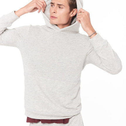 MEN'S LIGHT HEATHER GREY PULLOVER HOODIE