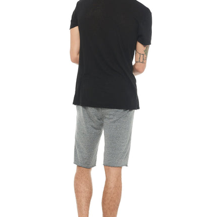 Men's Linen Blend Crew Neck Tee