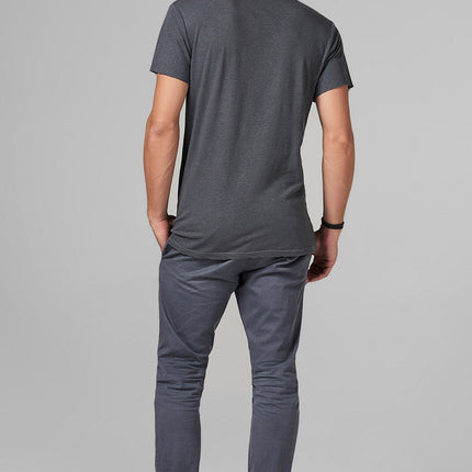 Men's Linen Blend Crew Neck Tee
