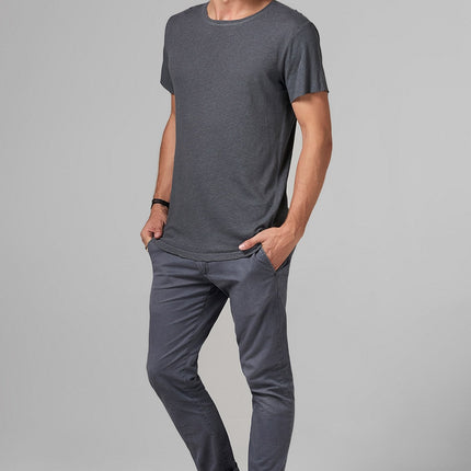 Men's Linen Blend Crew Neck Tee