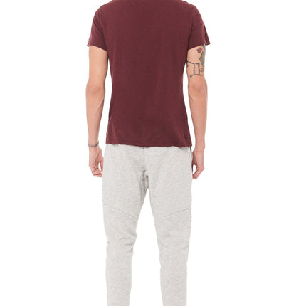 Men's Linen Blend Crew Neck Tee