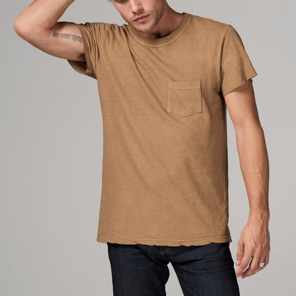 Men's Linen Blend Pocket Tee