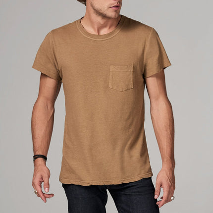 Men's Linen Blend Pocket Tee