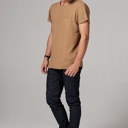 Men's Linen Blend Pocket Tee
