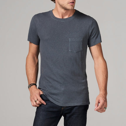 Men's Linen Blend Pocket Tee