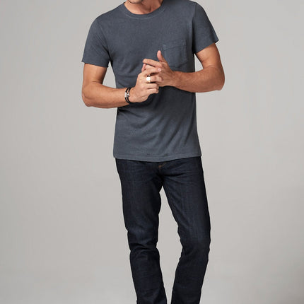 Men's Linen Blend Pocket Tee