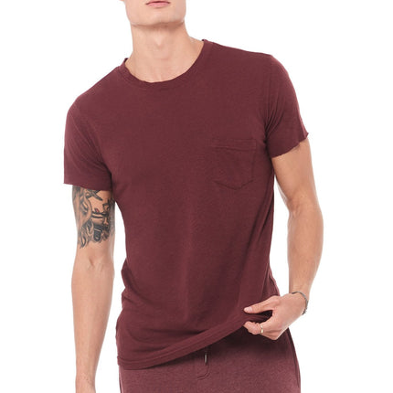 Men's Linen Blend Pocket Tee