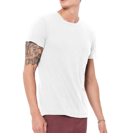 Men's Linen Blend Pocket Tee