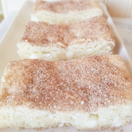 White Chocolate Snickerdoodle Blondies