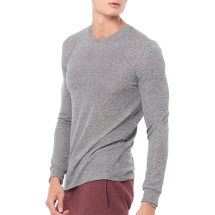 Men's Novelty Texture Long Sleeve Pullover
