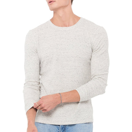 Men's Novelty Texture Long Sleeve Pullover