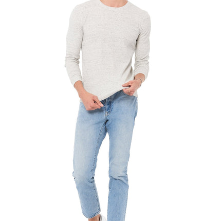 Men's Novelty Texture Long Sleeve Pullover