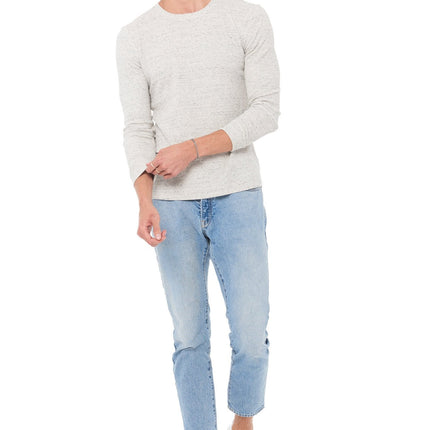 Men's Novelty Texture Long Sleeve Pullover