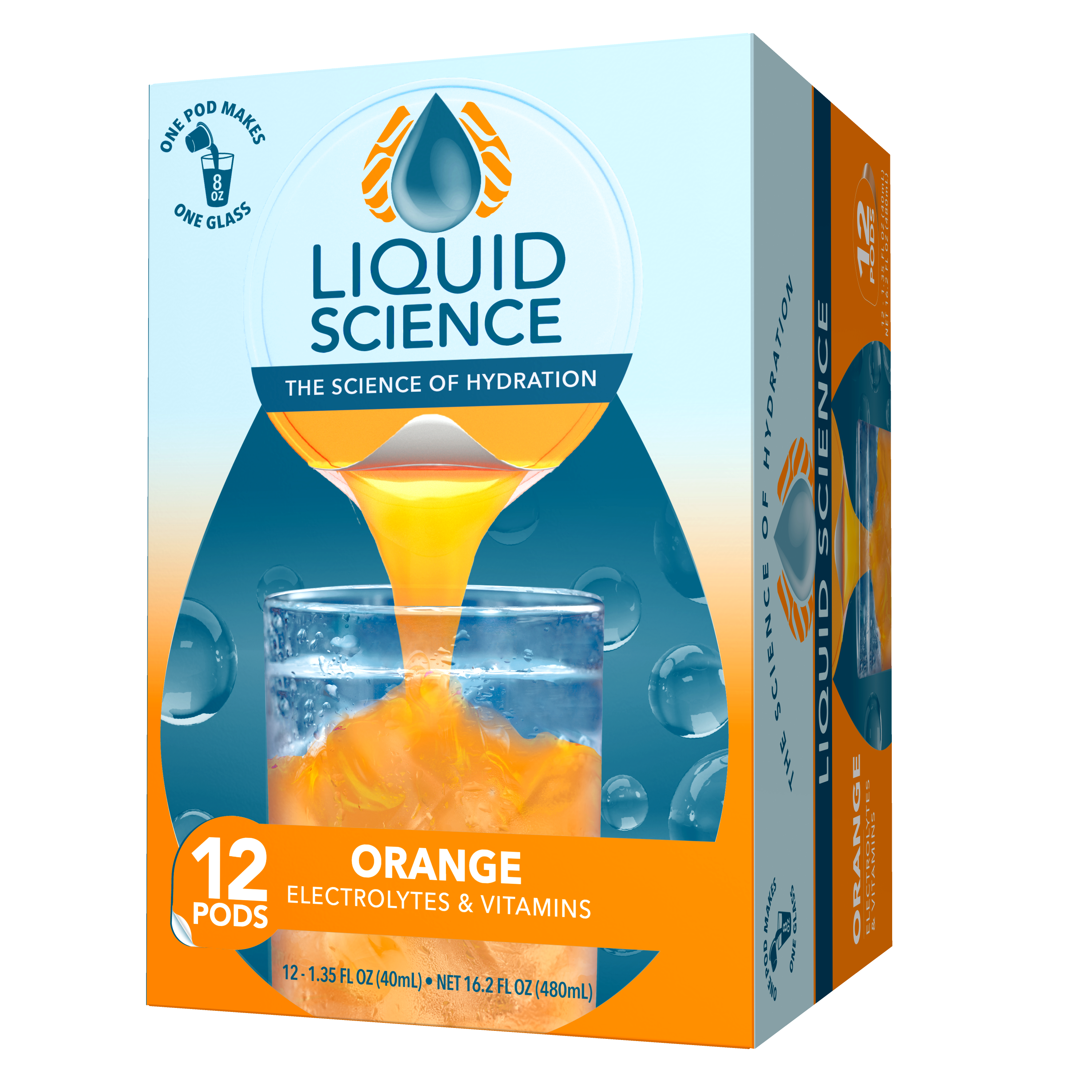 Liquid Science Orange Hydration Pods