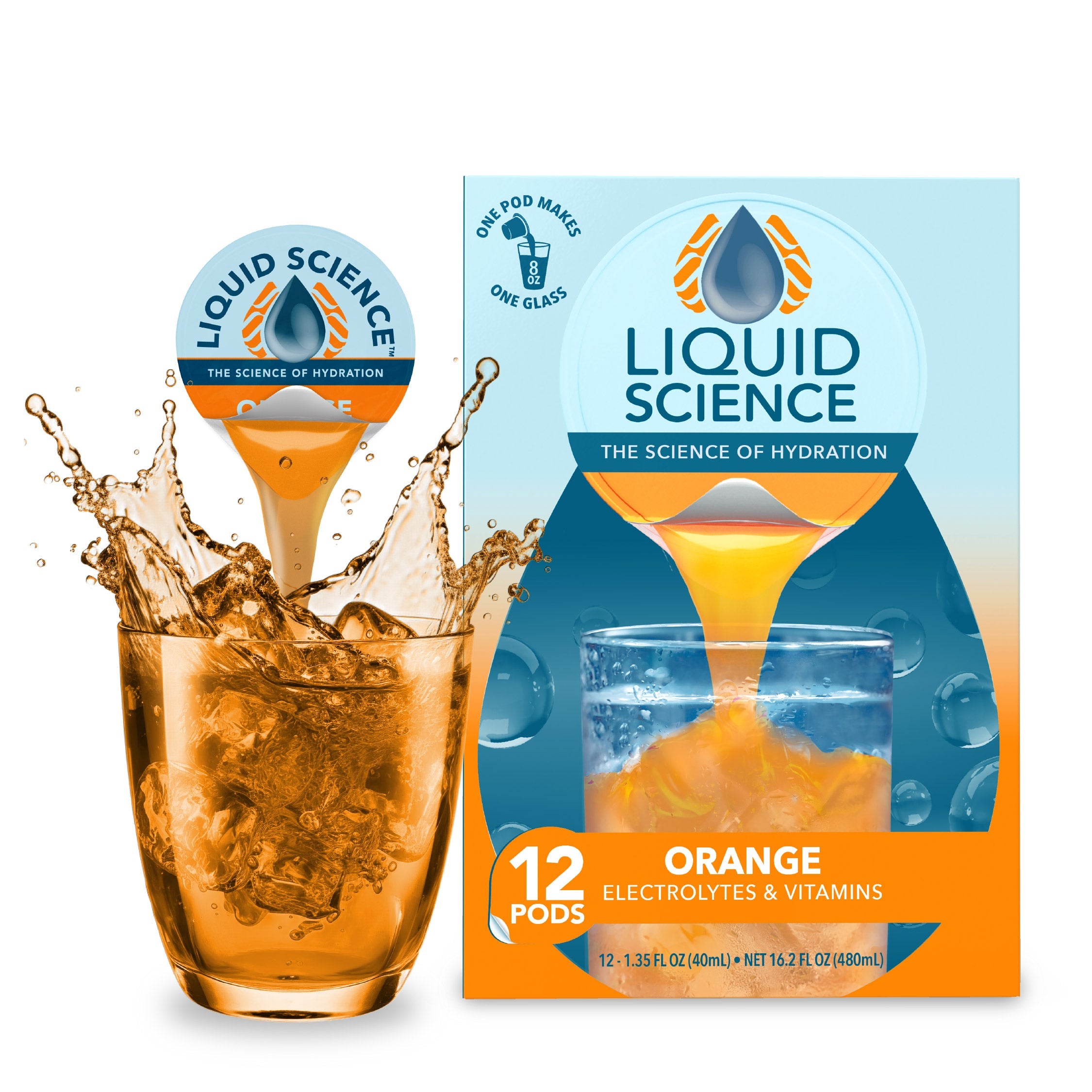 Liquid Science Orange Hydration Pods