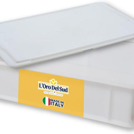 L'Oro Del Sud Dough Proofing Box with Lid (1 Box + 1 Lid) White – Italian Made Professional Quality