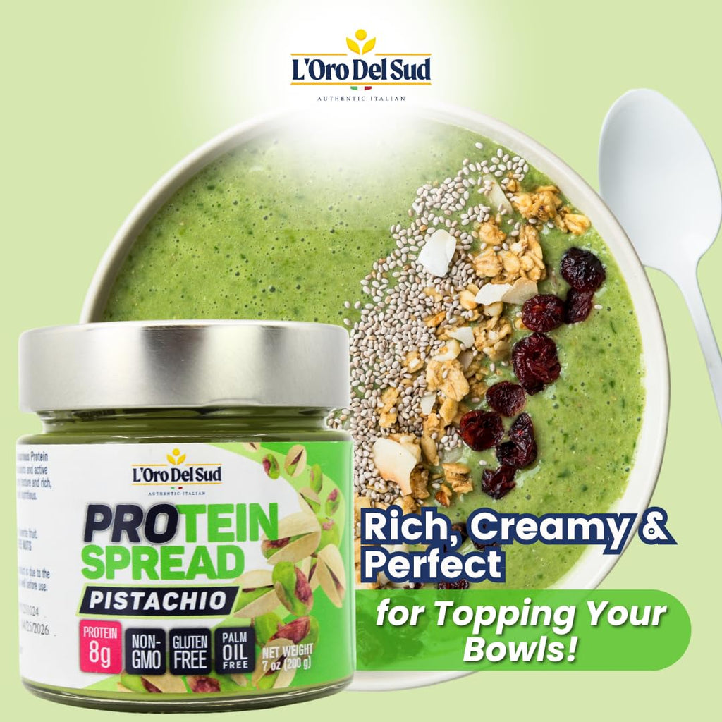 LOro Del Sud, Pistachio Protein Butter Spread,  7oz (200g)