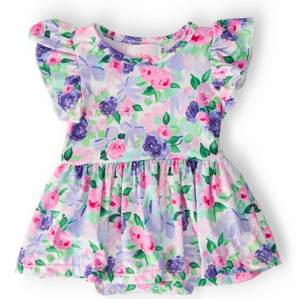 Lavender Love S/S Flutter Twirl Bodysuit