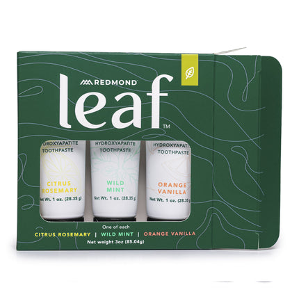 Leaf Toothpaste Variety Pack (3 Count, 1 oz Tube of each flavor)
