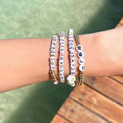 WWJD Gold Letter Bracelet